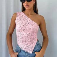 Damen-Spitzen-Top