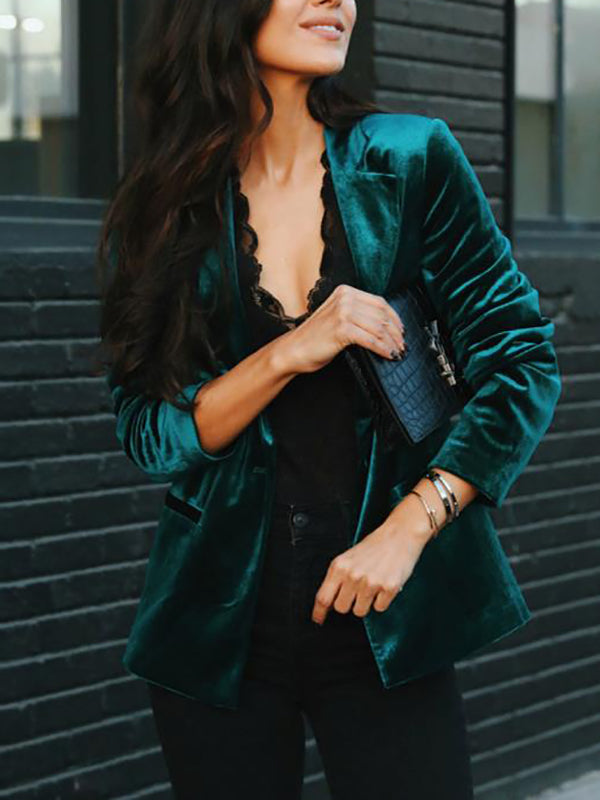 W&W Mode | Velours Blazer für Damen