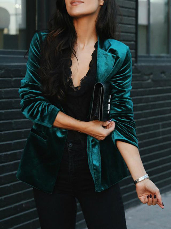W&W Mode | Velours Blazer für Damen