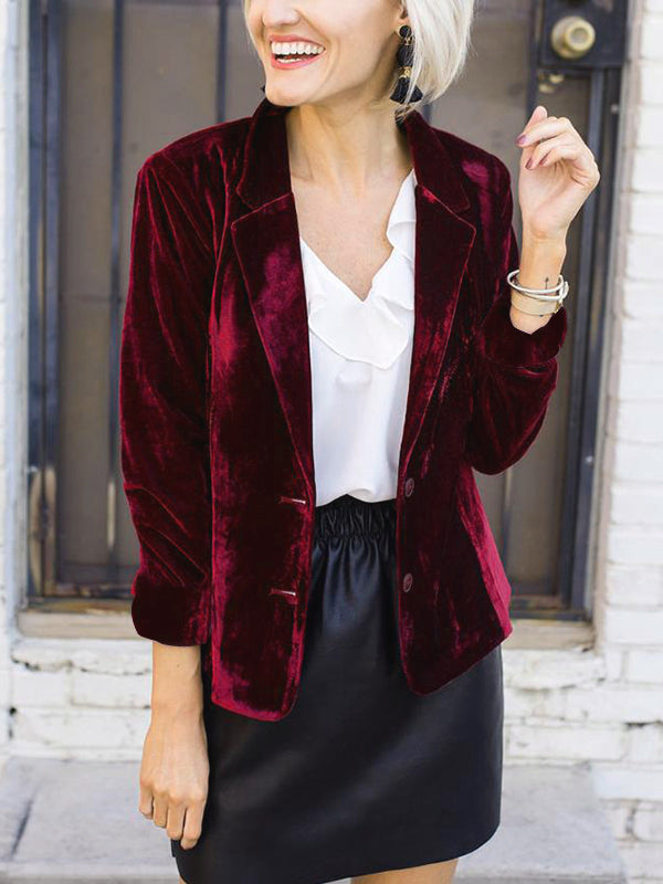 WW | Velours Blazer für Damen