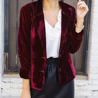 WW | Velours Blazer für Damen