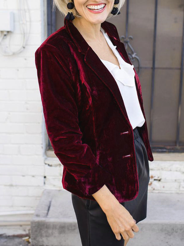 WW | Velours Blazer für Damen