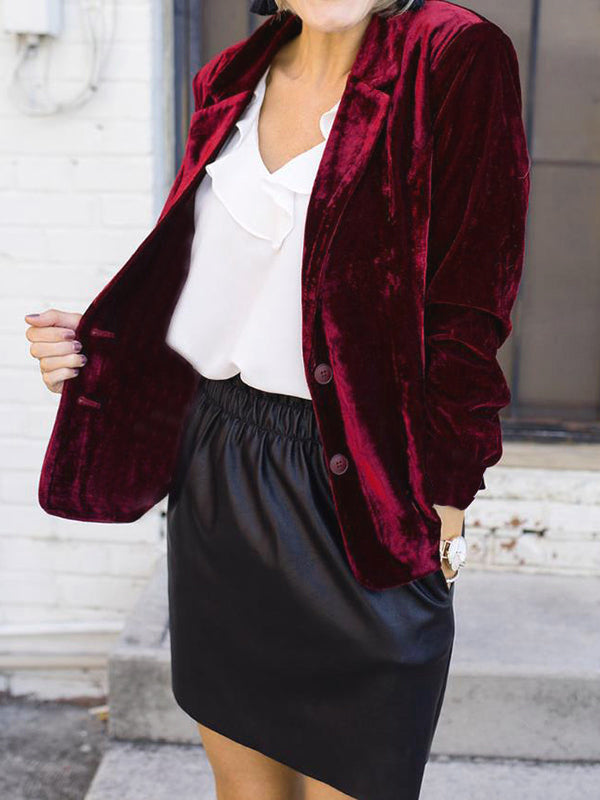 W&W Mode | Velours Blazer für Damen