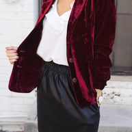 WW | Velours Blazer für Damen