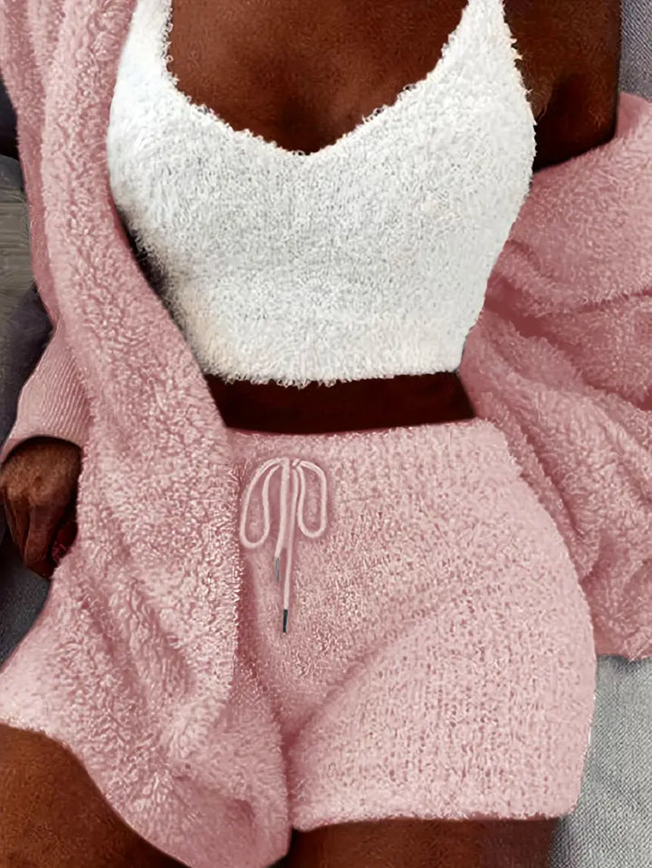 W&W Mode | Kuschelige, weiche Damen Pyjama Set mit verschiedenen Farben