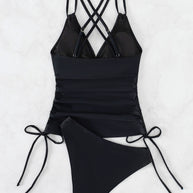WW Tankini-Badeanzug mit überkreuzten Trägern