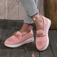 WW | Elegante Slip-On-Loafer mit Kettendetail für Frauen