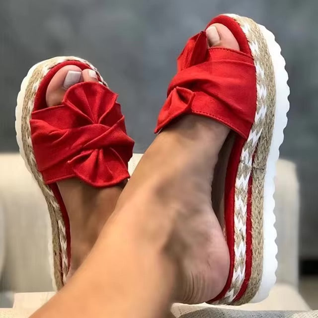 W&W Mode | Elegante Plateau Modische Sandalen Damen Sommer