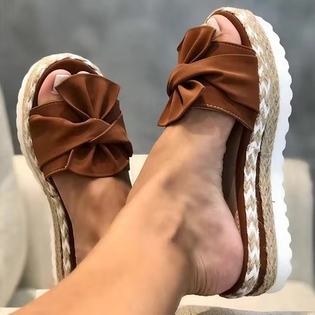 W&W Mode | Elegante Plateau Modische Sandalen Damen Sommer
