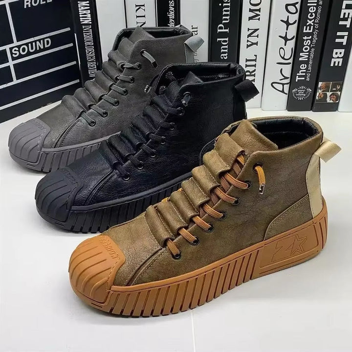 W&W Mode | Sportliche Sneakers mit mittelhohem Schaft