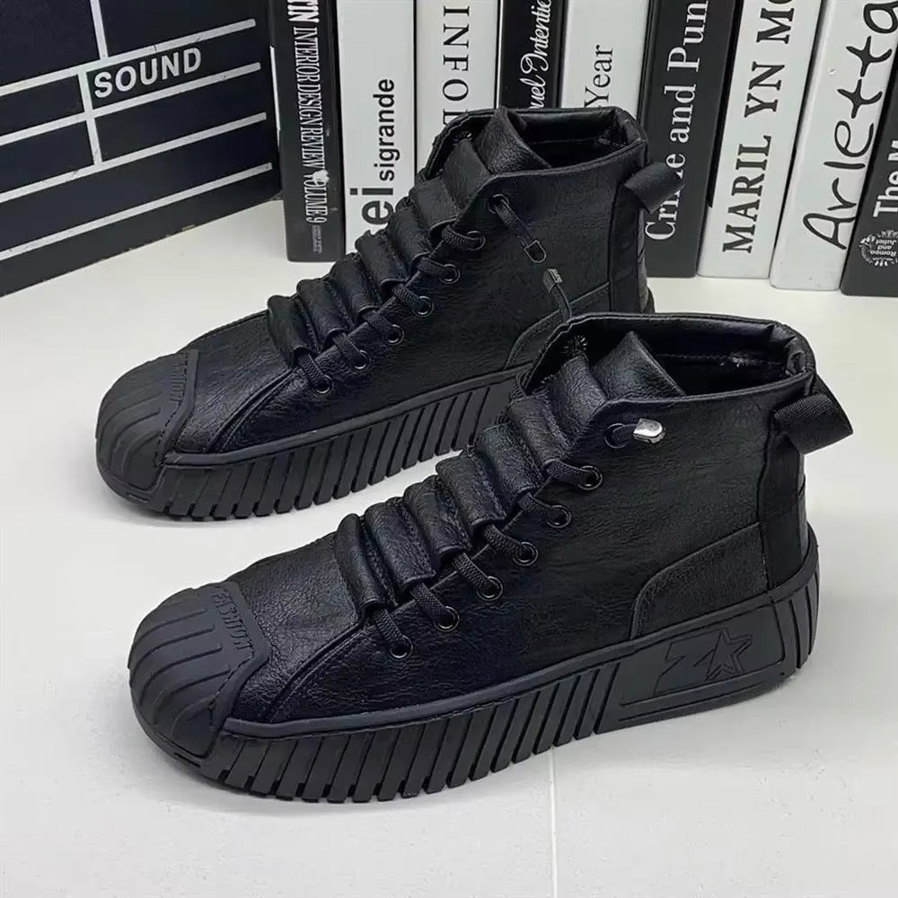 W&W Mode | Sportliche Sneakers mit mittelhohem Schaft