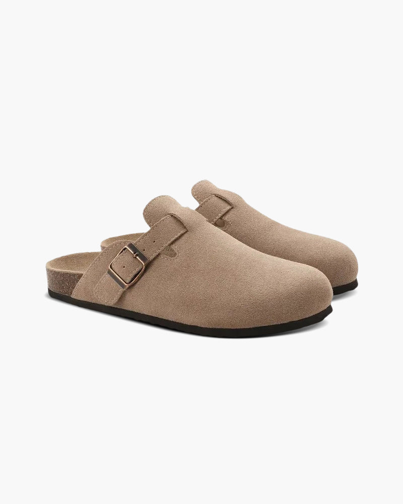WW | Bequemer Herren Clog Aus Wildleder Mit Ergonomischem Fußbett