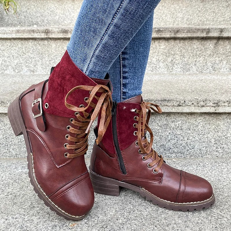 WW - Wasserdichte Lederstiefel mit Reißverschluss