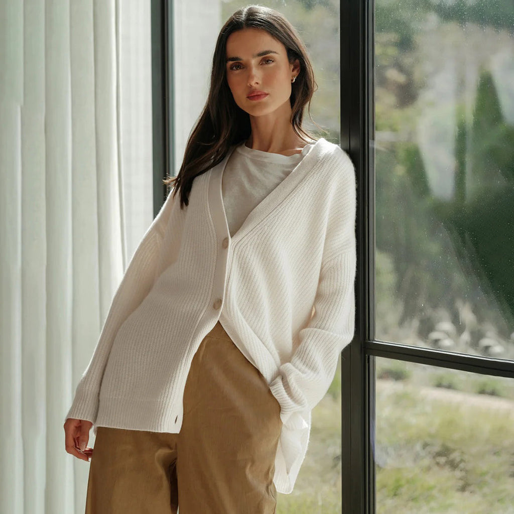 WW | Übergroßer Kaschmir Strickjacke Für Damen