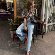 WW | Bluse Mit Leopardenmuster Und Schleife