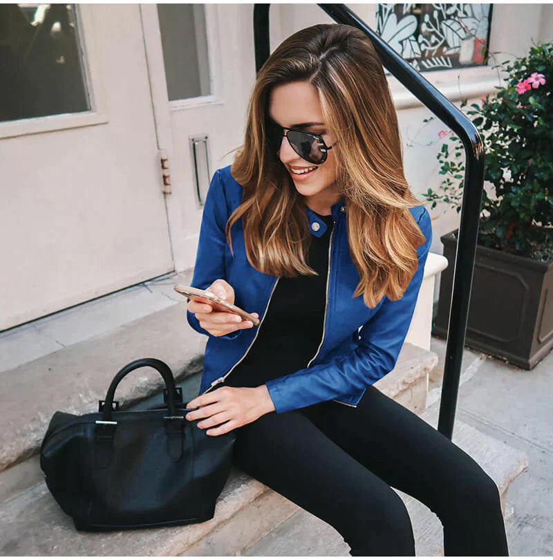WW | Elegante Lederjacke Für Damen.