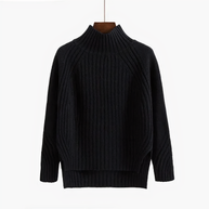 WW | R halsausschnitt Gemütlicher Strickpullover für Frauen