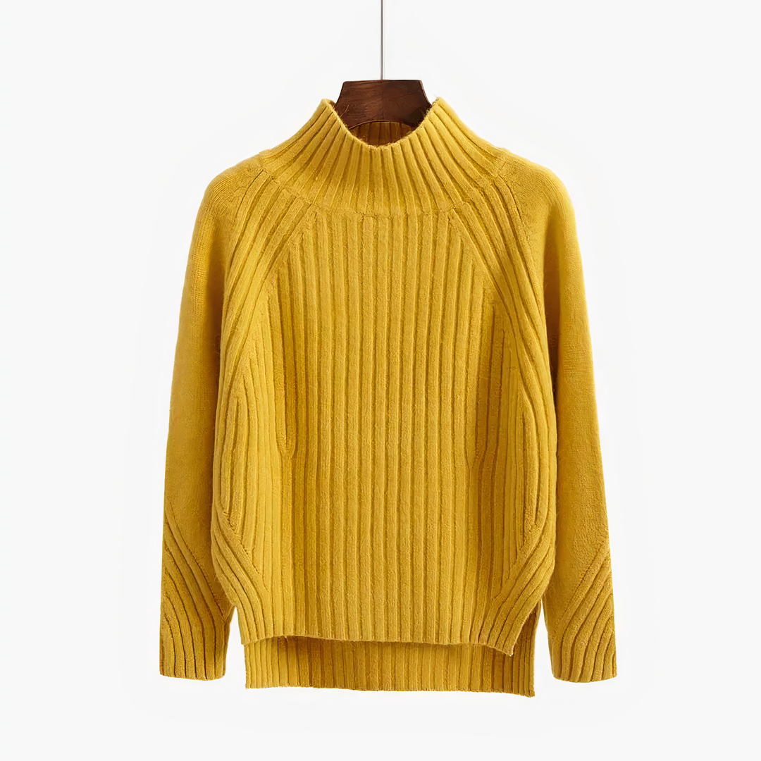 W&W Mode | R halsausschnitt Gemütlicher Strickpullover für Frauen