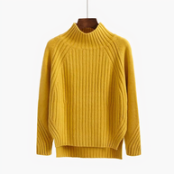 WW | R halsausschnitt Gemütlicher Strickpullover für Frauen