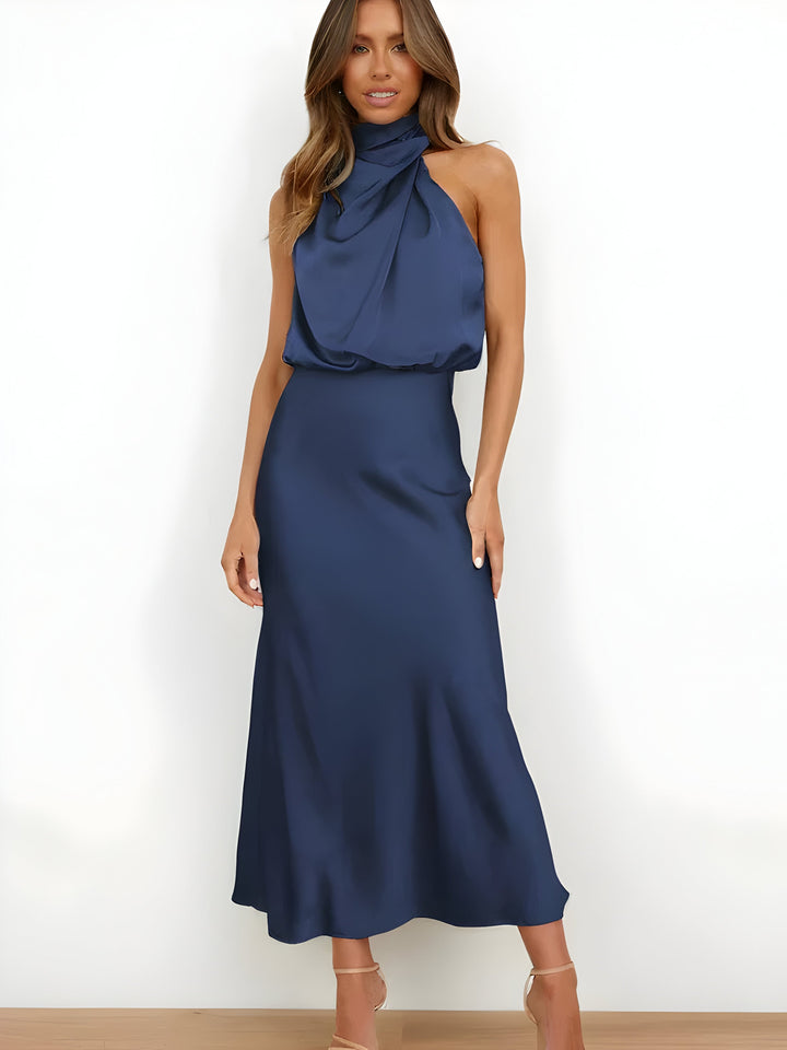 W&W Mode | Elegantes Satinkleid Design