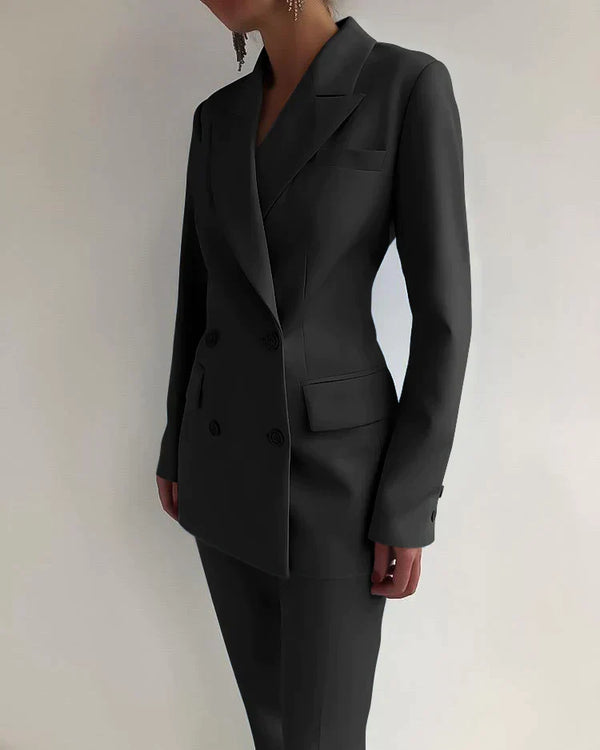 WW | Elegantes Blazer Und Hosen Satz Für Damen