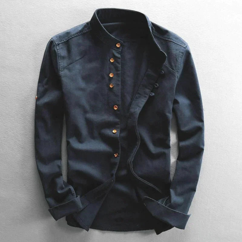 W&W Mode | Essence Elegantes Japanisches Leinenhemd
