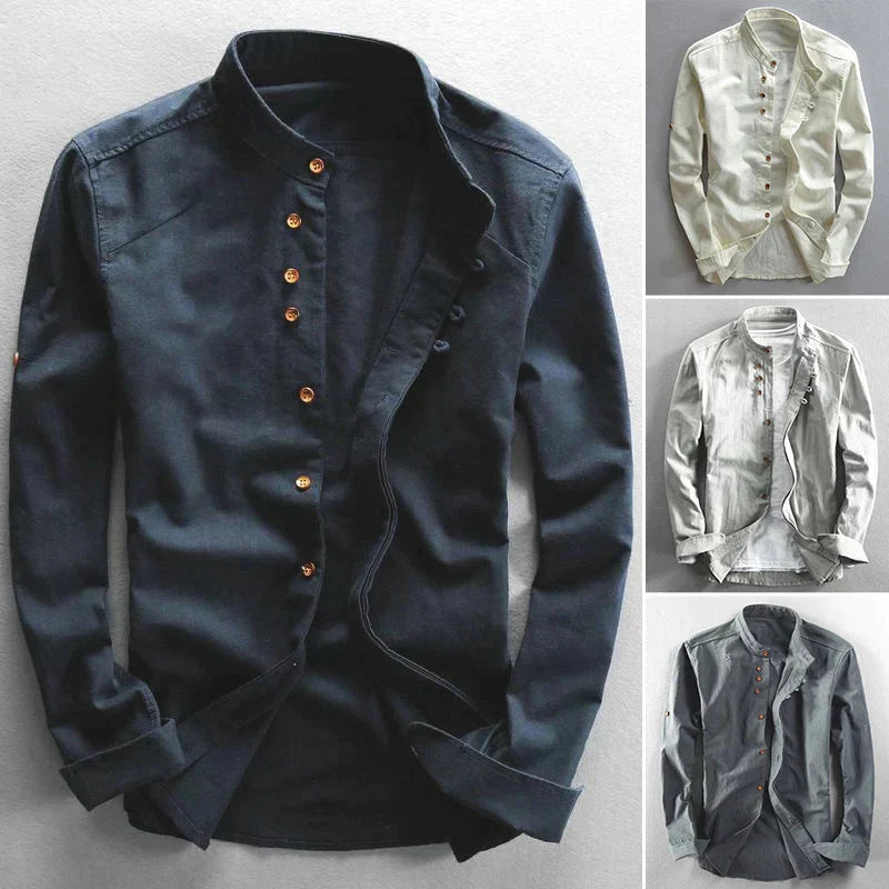 W&W Mode | Essence Elegantes Japanisches Leinenhemd