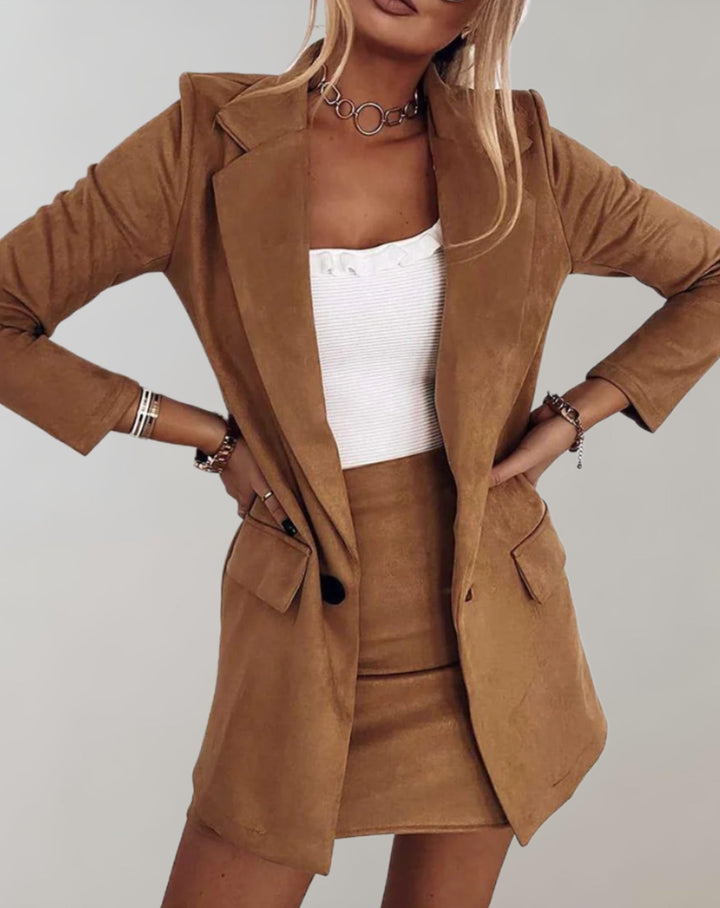 W&W Mode | 2 Teiliges Satz Aus Blazer Und Minirock Für Damen