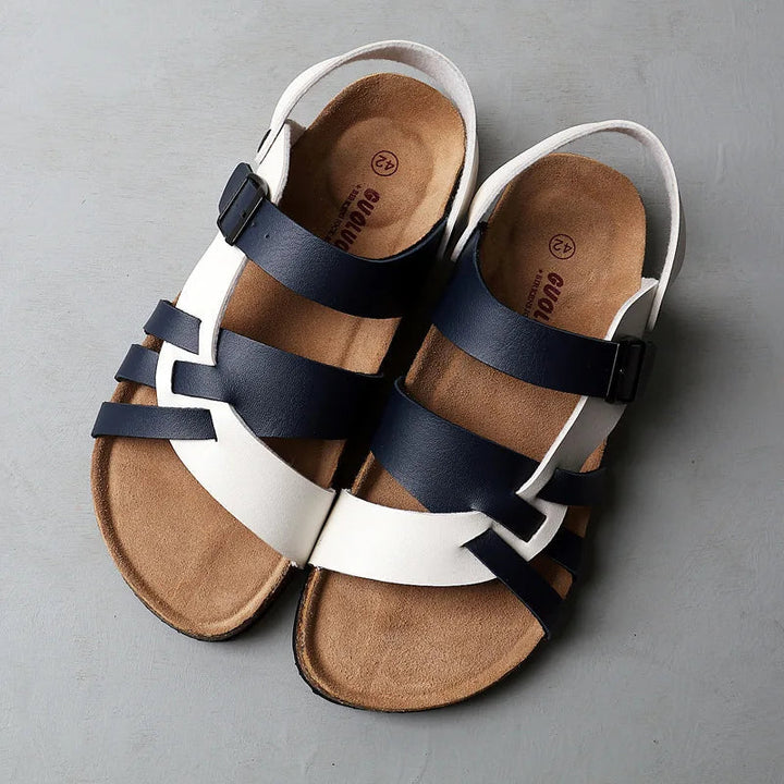 W&W Mode | Orthopädische Leder Sandalen Mit Optimaler Unterstützung