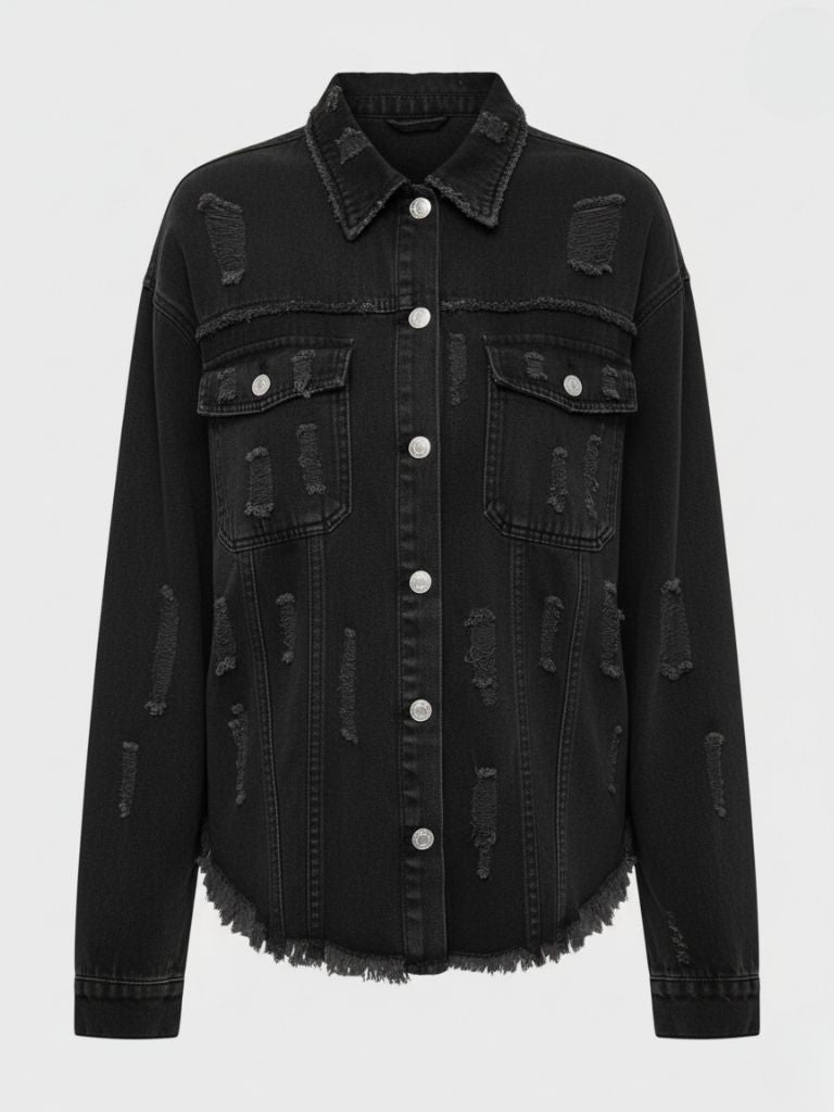 WW | Damenjacke Aus Jeans Elegant und Lässig Chic