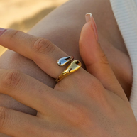 WW | Ring Gold Silber Aus Hochwertigem Edelstahl