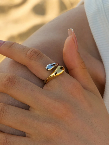 WW | Ring Gold Silber Aus Hochwertigem Edelstahl