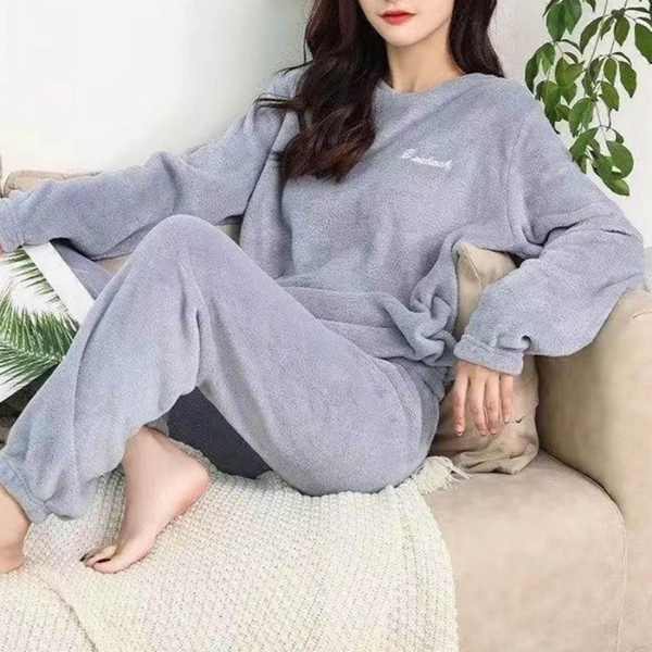 Wolff | Pyjama Set Warme Plüsch-Schlafkleidung für Damen