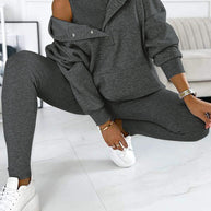WW | Set Oversize Hoodie Leggings Loungewear Set Damenbekleidung