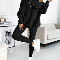 WW | Set Oversize Hoodie Leggings Loungewear Set Damenbekleidung