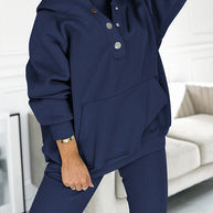 WW | Set Oversize Hoodie Leggings Loungewear Set Damenbekleidung