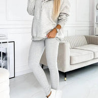 WW | Set Oversize Hoodie Leggings Loungewear Set Damenbekleidung
