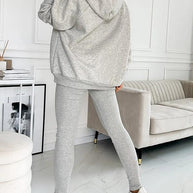 WW | Set Oversize Hoodie Leggings Loungewear Set Damenbekleidung