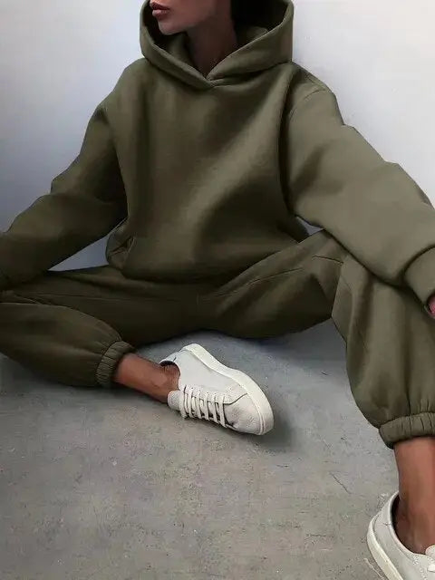 WW | Kapuzenpulli Und Jogginghosen Satz Für Damen