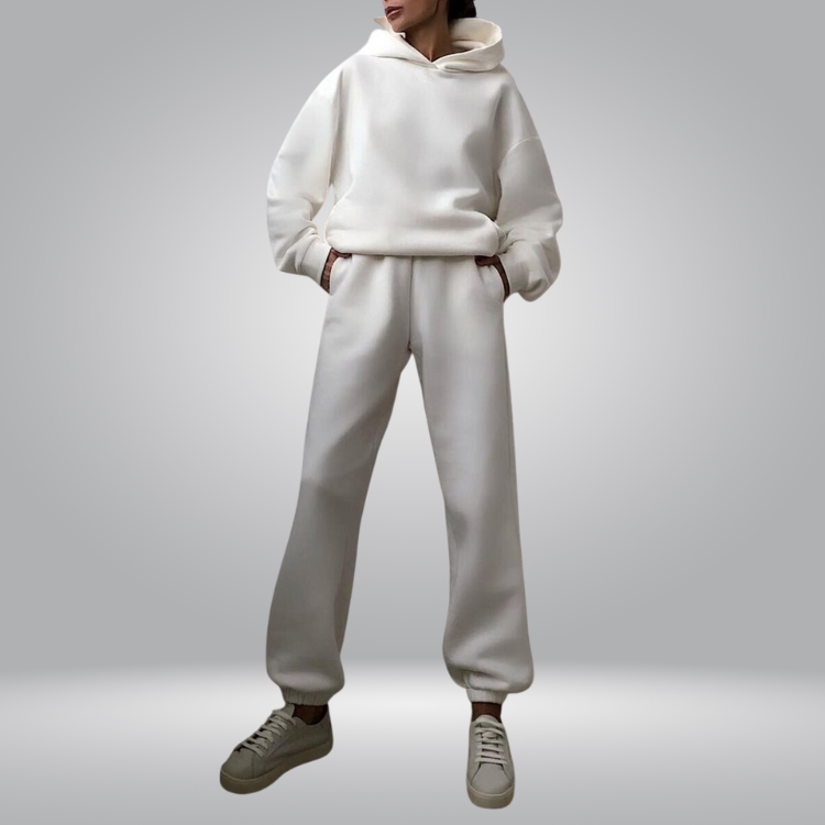 W&W Mode | Trainingsanzug Lässiges 2-teiliges Hoodie & Sweatpants Set für Damen