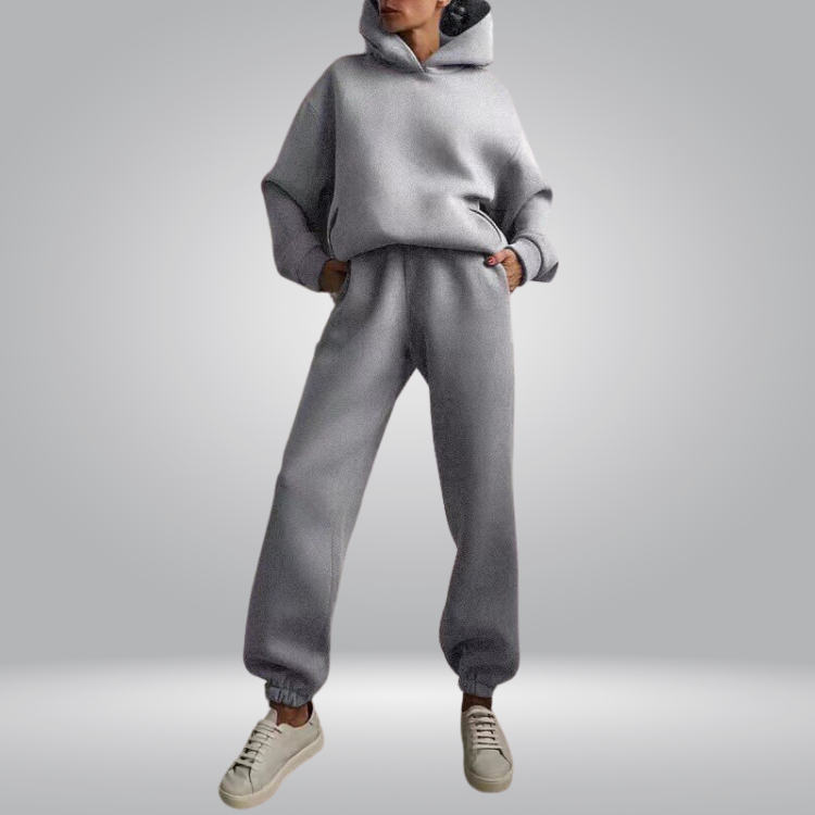 W&W Mode | Trainingsanzug Lässiges 2-teiliges Hoodie & Sweatpants Set für Damen