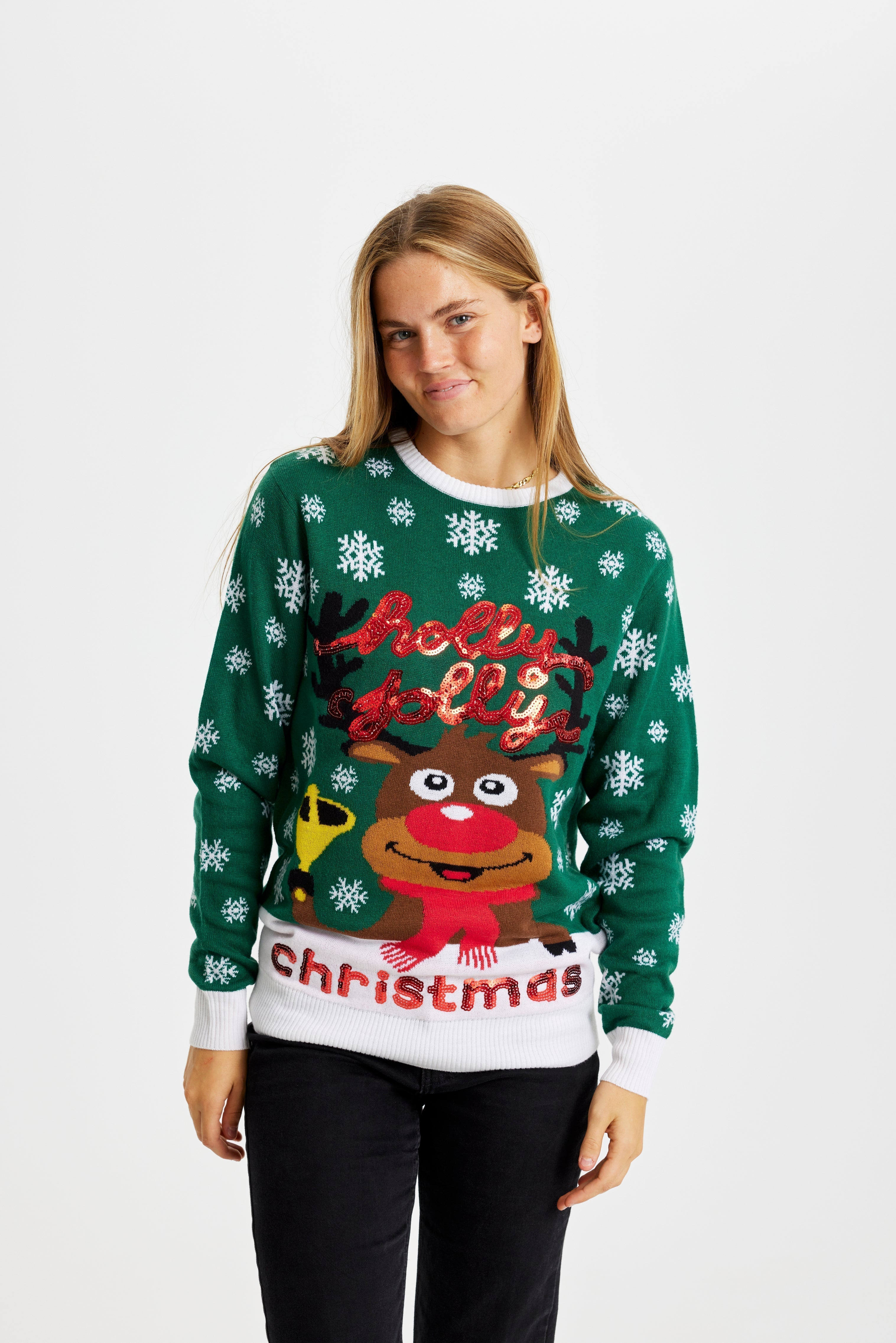 WW | Holly Jolly Christmas Weihnachts-Pullover - Damen