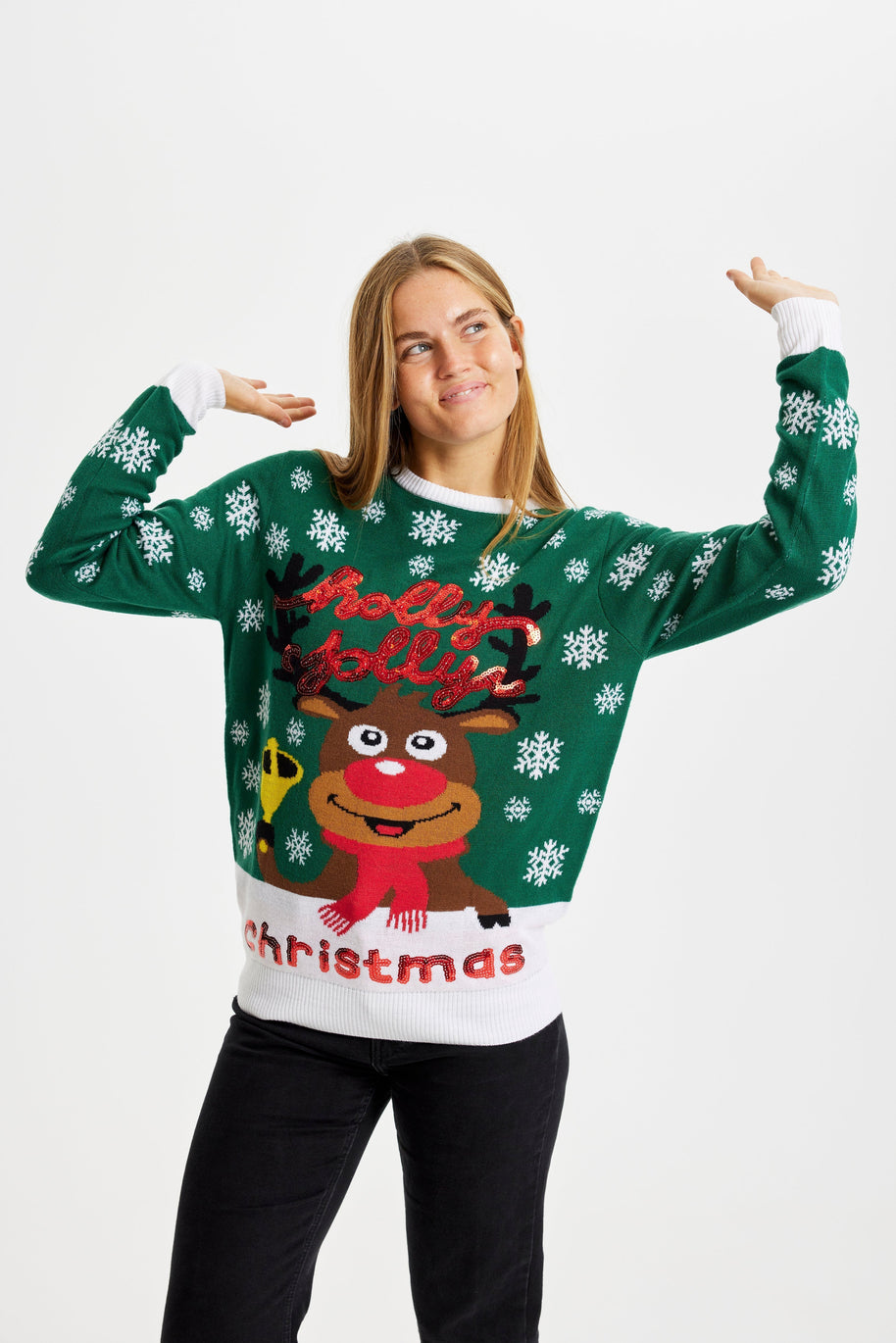 WW | Holly Jolly Christmas Weihnachts-Pullover - Damen