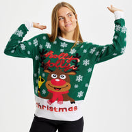 WW | Holly Jolly Christmas Weihnachts-Pullover - Damen