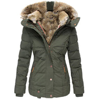 WW - Warme Winterjacke mit Fellkapuze