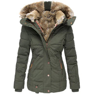 WW - Warme Winterjacke mit Fellkapuze