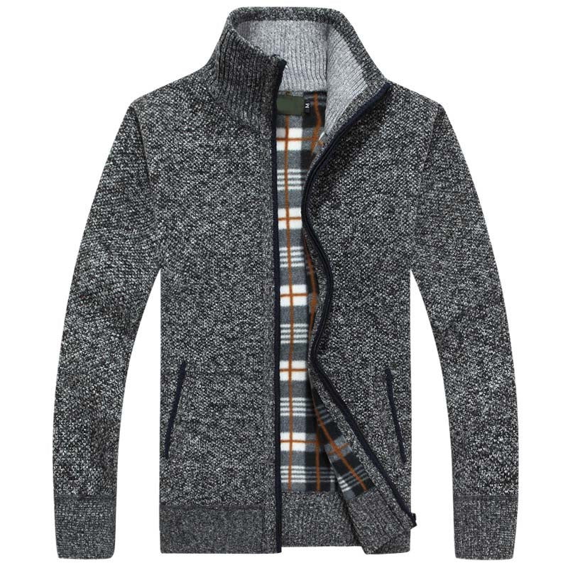 WW | Herren Strickjacke Mit Fleecefutter