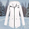 WW | Hooded Raincoat - Thigh-Length Zip Front Raincoat