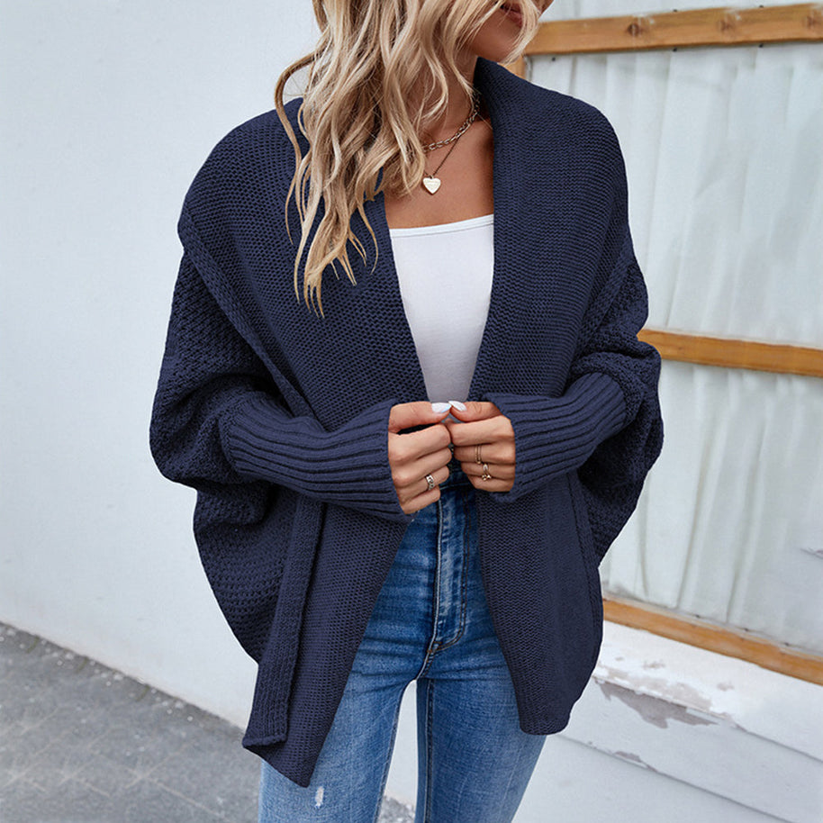 WW | Strickpullover mit Fledermausärmeln für Damen