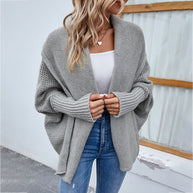 WW | Strickpullover mit Fledermausärmeln für Damen